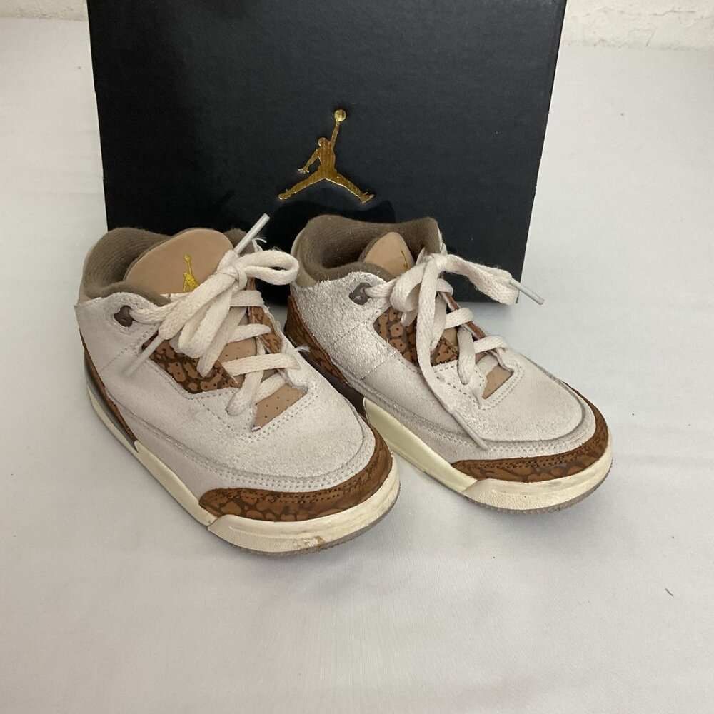 Air Jordan 4 Retro SE Craft Toddler Shoes Size 8C Beige & Brown With Original Bo